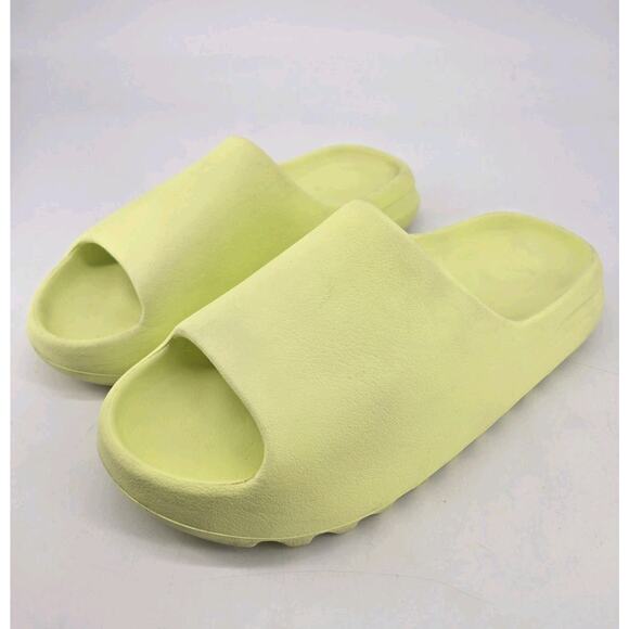 Adidas Yeezy YZY Slide Sandal Glow Green HQ6447 Mens Size 11 Comfort Cushion main image 10